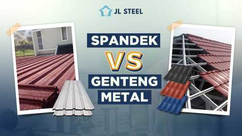 Perbandingan atap spandek dan genteng metal untuk rumah dan bangunan