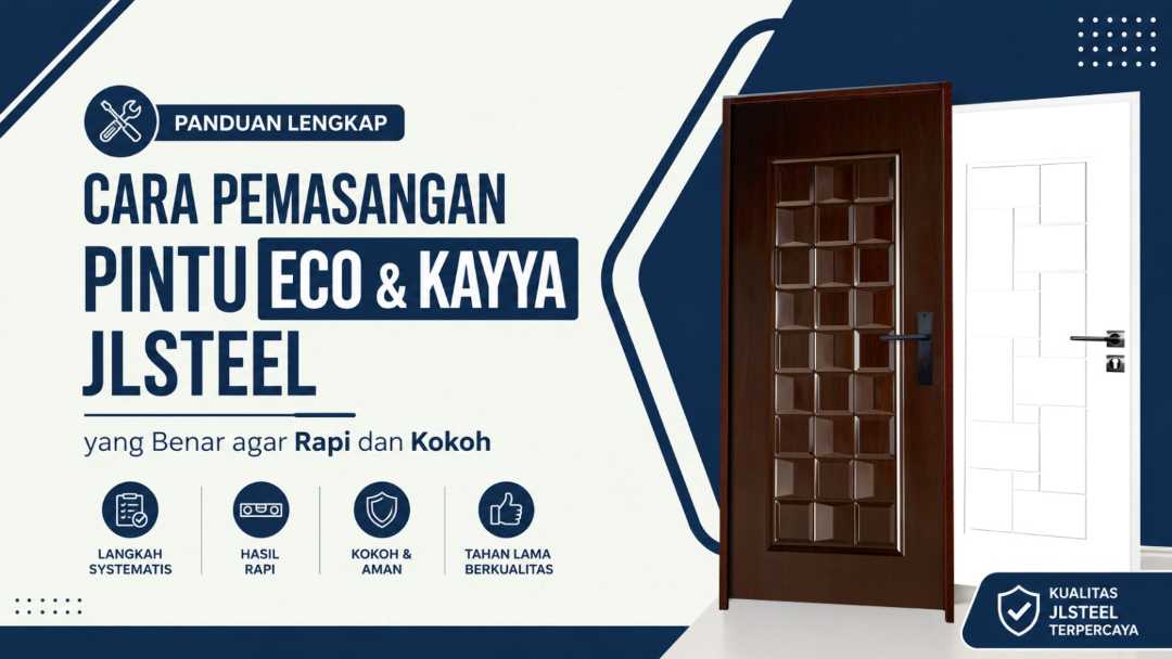 Cara Pemasangan Pintu ECO & KAYYA JLSTEEL yang Benar agar Rapi dan Kokoh