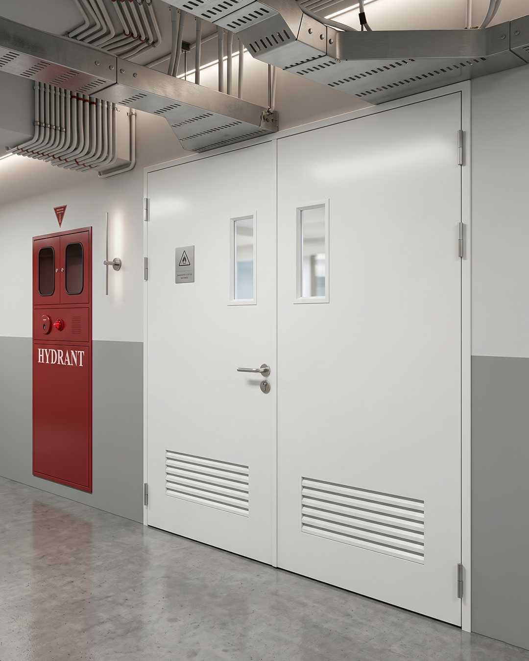 Residential Building Jakarta - Louvered Steel Door Set