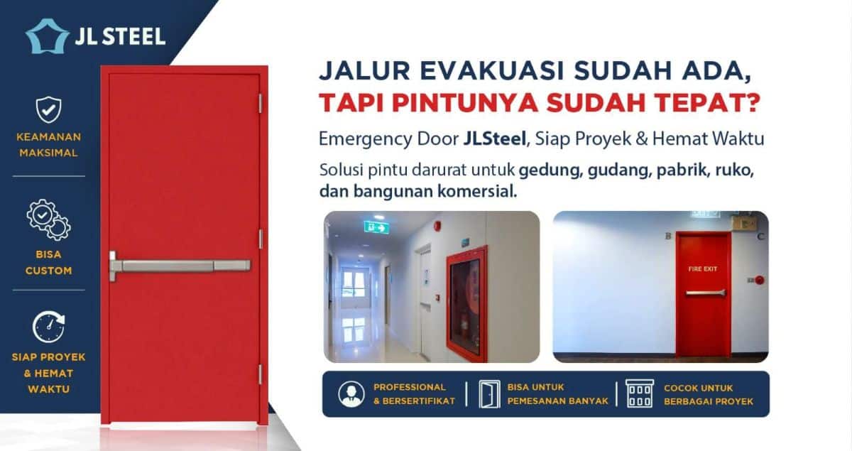 Pintu Emergency Bersertifikat LHU Star Jaya Lestari