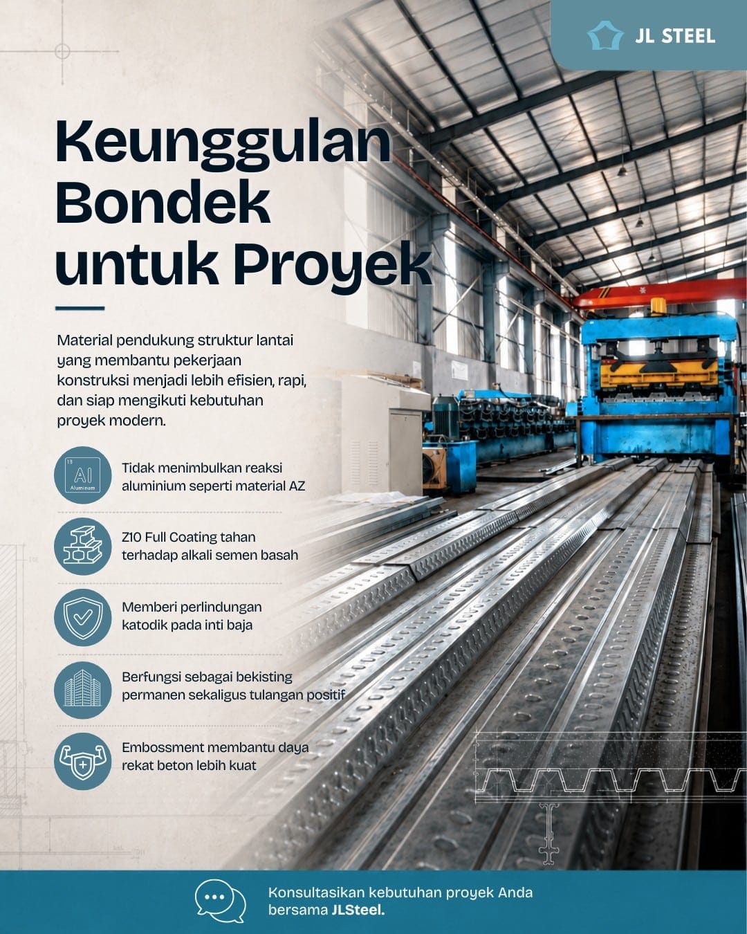 Bondek Galvanis JLSteel