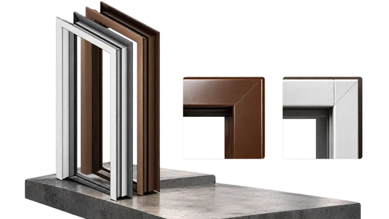 Kusen pintu besi JL FRAME untuk kebutuhan konstruksi